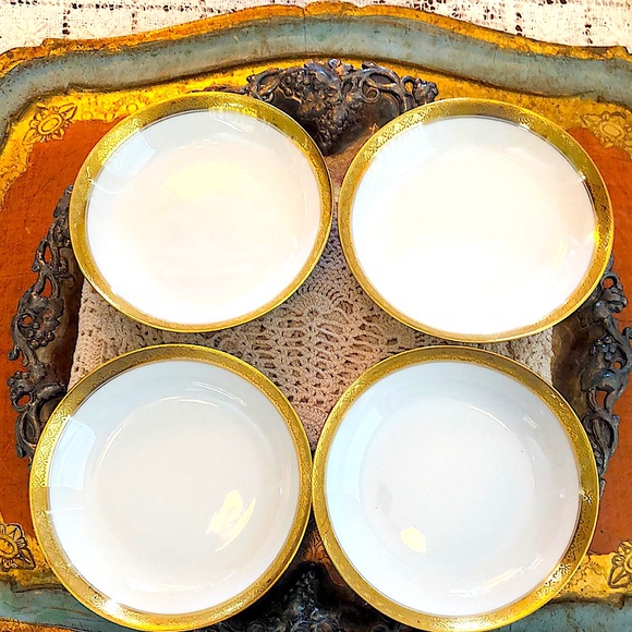 EUC- Lot of 4 Rare GDA France Haviland Limoges Calvados Berry Bowls - Picture 5 of 8